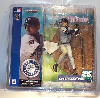 McFarlane Sports Picks MLB Baseball Figurines: Ichiro Suzuki Mariners Rookie Gray Jersey Variation McFarlane Sports Picks  WESTBROOKSPORTSCARDS   