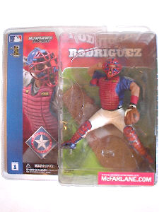 McFarlane Sports Picks MLB Baseball Figurines: Ivan Pudge Rodriguez Rangers Alternate Blue Jersey McFarlane Sports Picks  WESTBROOKSPORTSCARDS   