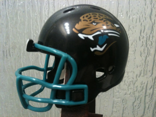 Jacksonville Jaguars Riddell NFL Revolution Pocket Pro Helmet Throwback (Alternate Teal mask)  WESTBROOKSPORTSCARDS