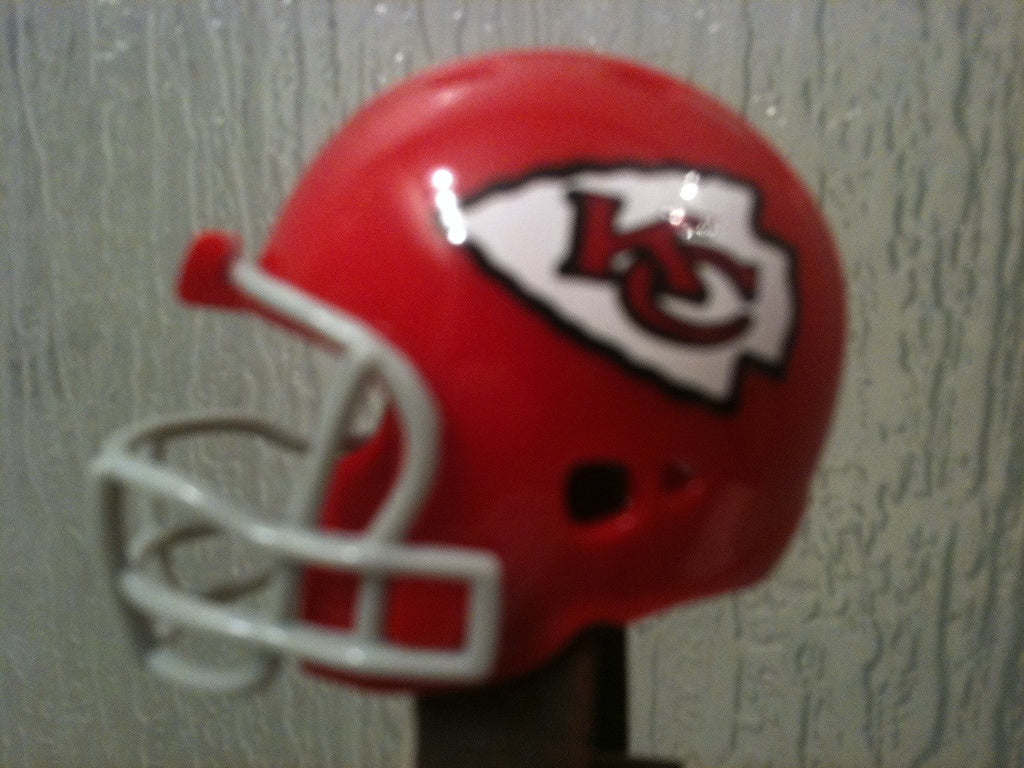 Kansas City Chiefs Revolution Riddell NFL Pocket Pro Helmet (Throwback Gray mask) WESTBROOKSPORTSCARDS