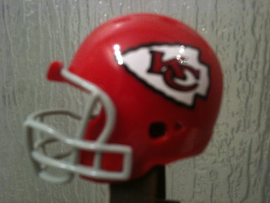 Kansas City Chiefs Revolution Riddell NFL Pocket Pro Helmet (Throwback Gray mask)  WESTBROOKSPORTSCARDS   