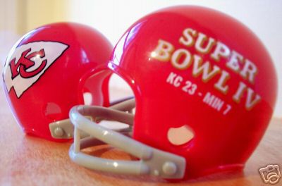 Kansas City Chiefs Riddell NFL Pocket Pro Helmet Super Bowl IV Championship Throwback  WESTBROOKSPORTSCARDS   