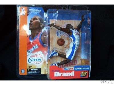 McFarlane NBA Sports Picks Figurines: Los Angeles Clippers Elton Brand Short Printed White Jersey Variation McFarlane Sports Picks  WESTBROOKSPORTSCARDS   