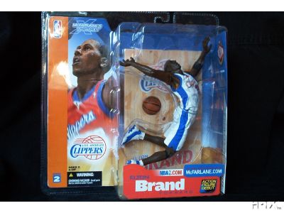 McFarlane NBA Sports Picks Figurines: Los Angeles Clippers Elton Brand Short Printed White Jersey Variation McFarlane Sports Picks  WESTBROOKSPORTSCARDS