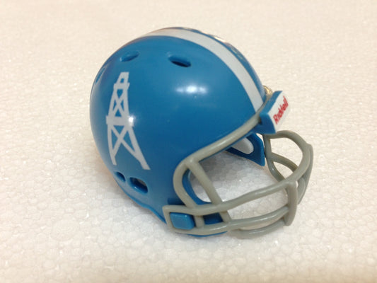 Houston Oilers Riddell NFL Pocket Pro Helmet 1960 Blue Revolution Throwback  WESTBROOKSPORTSCARDS   