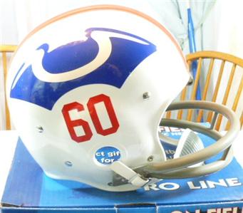 Riddell Classic RK Pro Line Throwback Helmets: Boston Patriots 1960 Classic Riddell RK Throwback Full Size Helmet WESTBROOKSPORTSCARDS