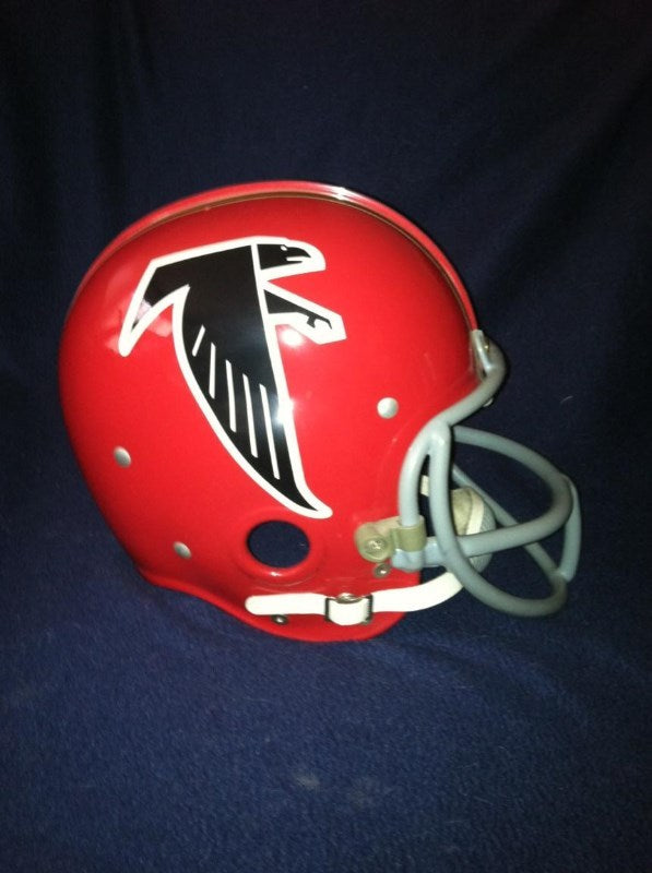 Riddell Classic RK Pro Line Throwback Helmets: Atlanta Falcons '66 Classic Riddell RK Throwback Full Size Helmet- Tommy Nobis facemask! WESTBROOKSPORTSCARDS