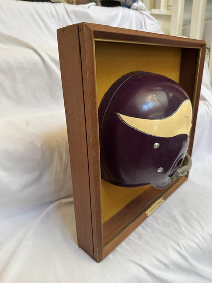 Vintage Riddell 1969 RK2 Minnesota Vikings 1/2 Helmet Plaque mounted framed Rare Riddell