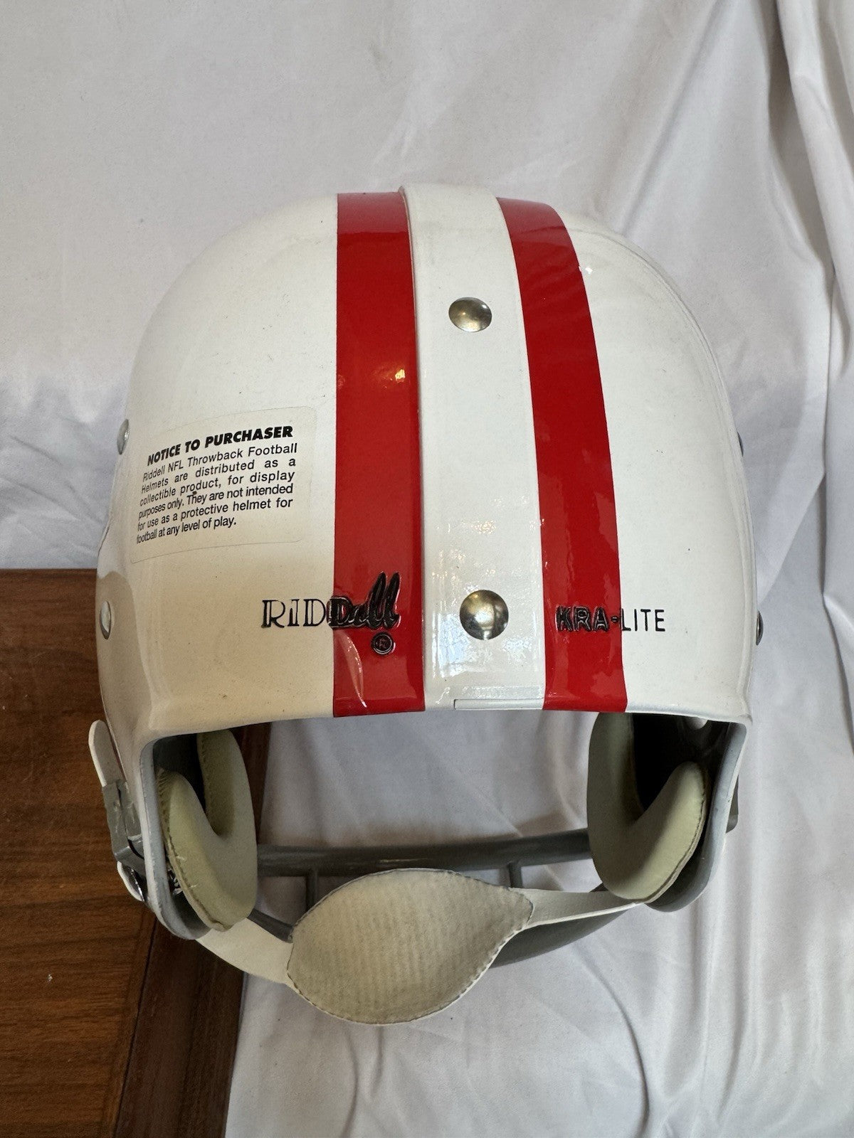 Riddell Kra-Lite RK2 Suspension Football Helmet Boston Patriots Shonta Autograph Riddell