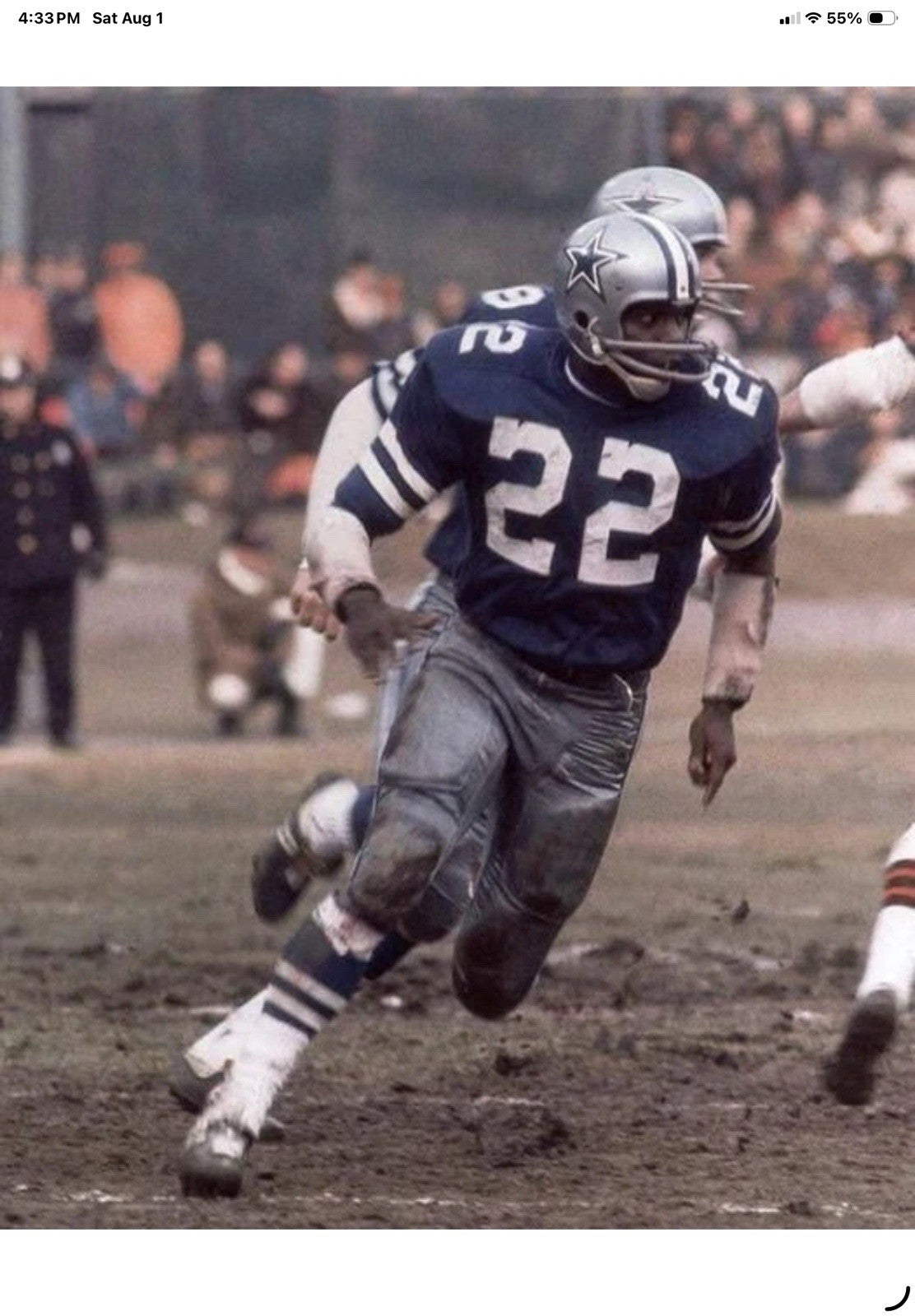 Dallas Cowboys Authentic Color Paint Bob Hayes TK2 Style Football Helmet Riddell