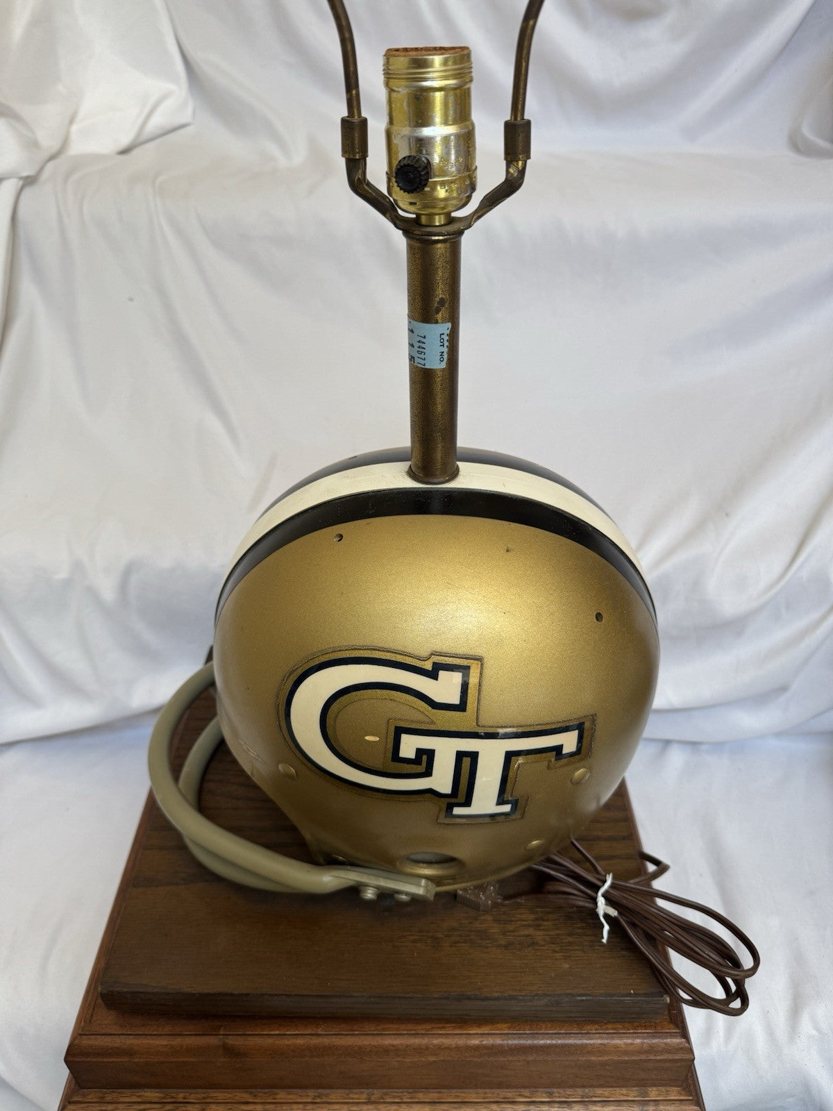 Vintage Original Riddell 1971 Georgia Tech Kra-Lite Football Helmet Lamp Riddell