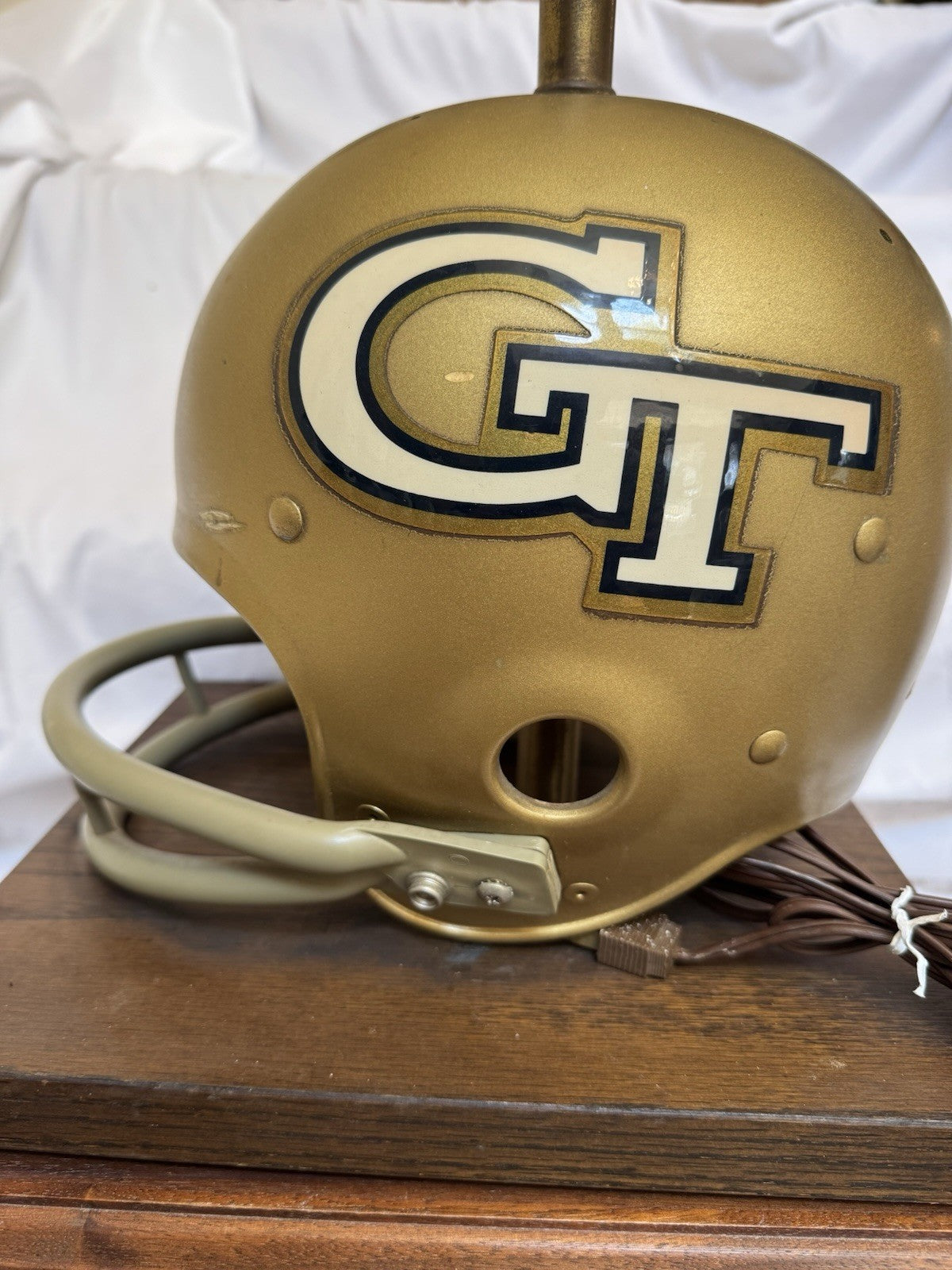 Vintage Original Riddell 1971 Georgia Tech Kra-Lite Football Helmet Lamp Riddell
