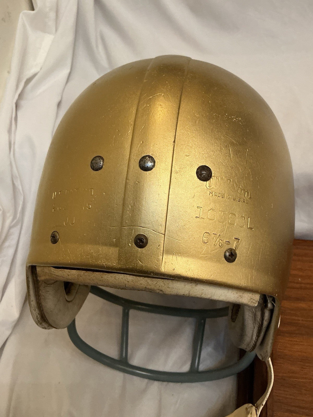 Vintage Wilson Football Helmet Custom 1970 Notre Dame Fighting Irish Montana Wilson
