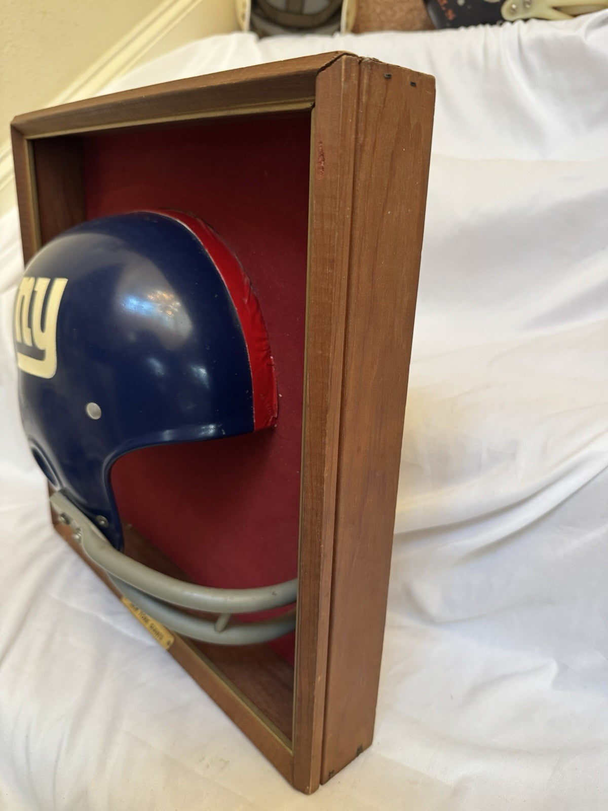 Vintage Riddell 1969 RK2 New York Giants 1/2 Helmet Plaque mounted framed Rare Riddell