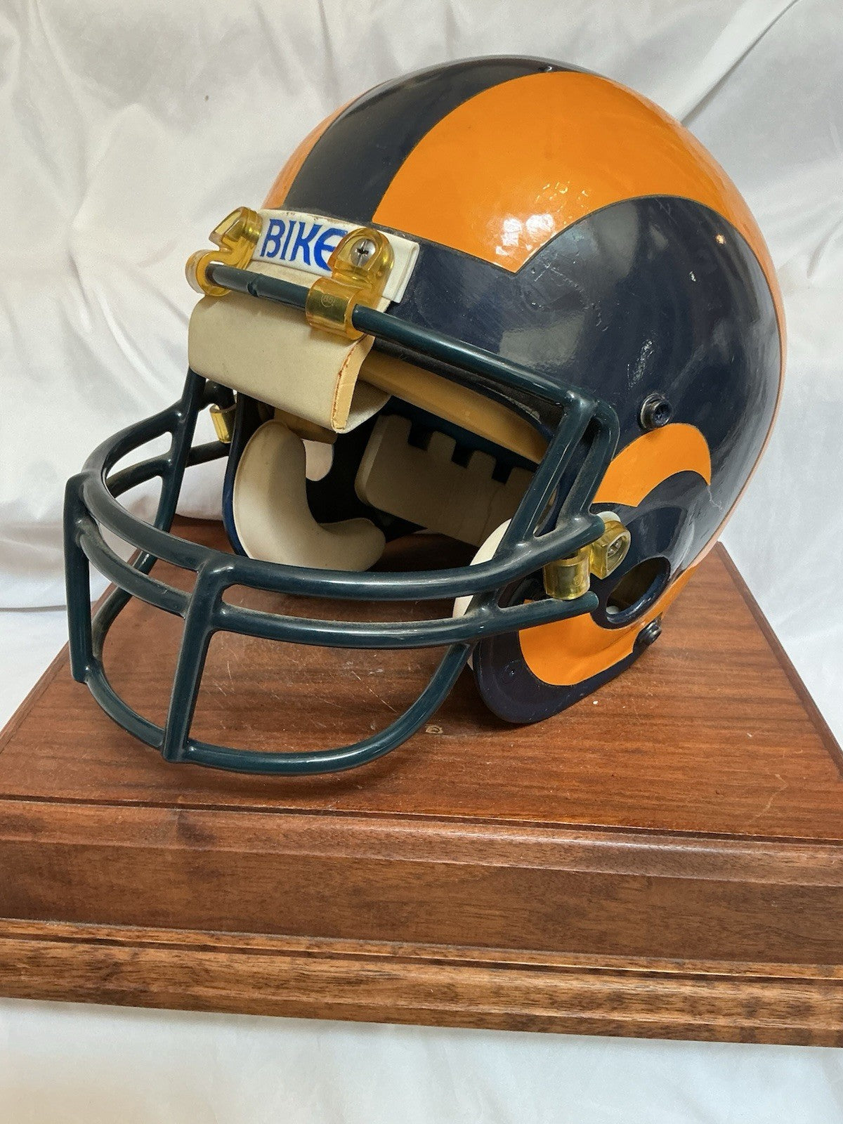Los Angeles St. Louis Rams Rare Game Used Bike Football Helmet WESTBROOKSPORTSCARDS