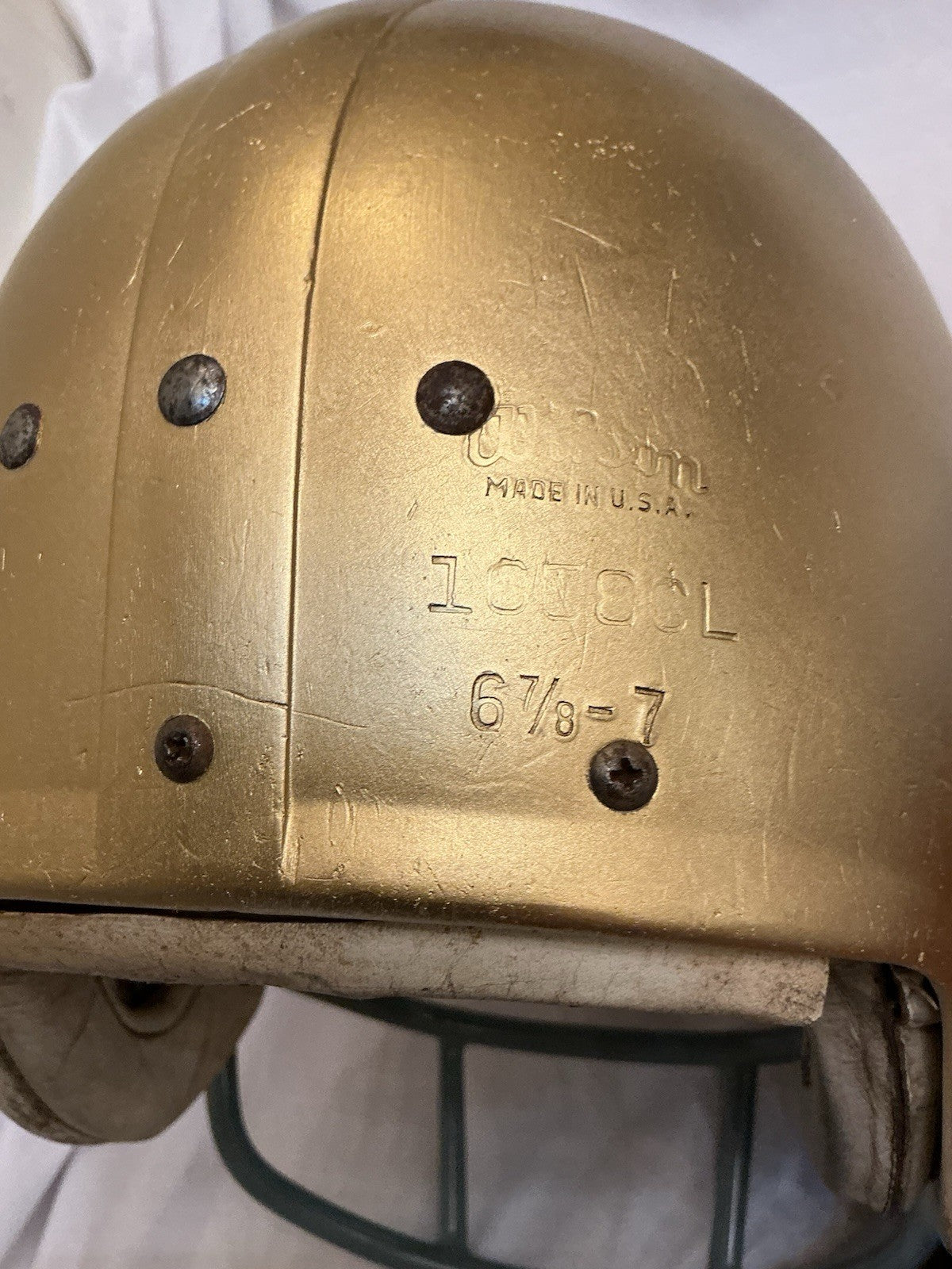 Vintage Wilson Football Helmet Custom 1970 Notre Dame Fighting Irish Montana Wilson