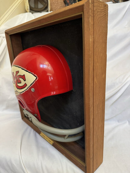 Vintage Riddell 1969 Kansas City Chiefs RK2 1/2 Helmet Plaque framed Rare Riddell