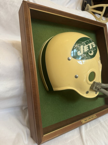 Vintage Riddell 1968-69 RK2 New York Jets 1/2 Helmet Plaque mounted framed Rare Riddell