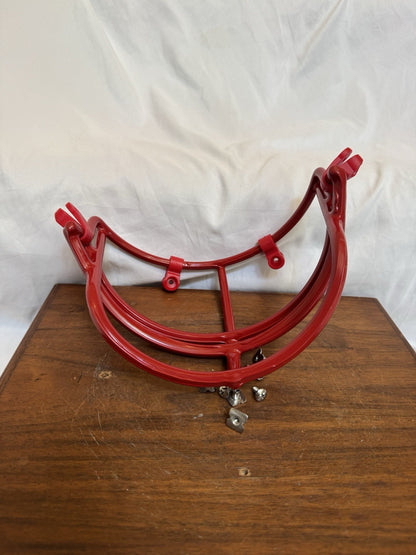 Vintage Redipped Red Schutt NOP-DW Large Red Dot Football Helmet Facemask Schutt