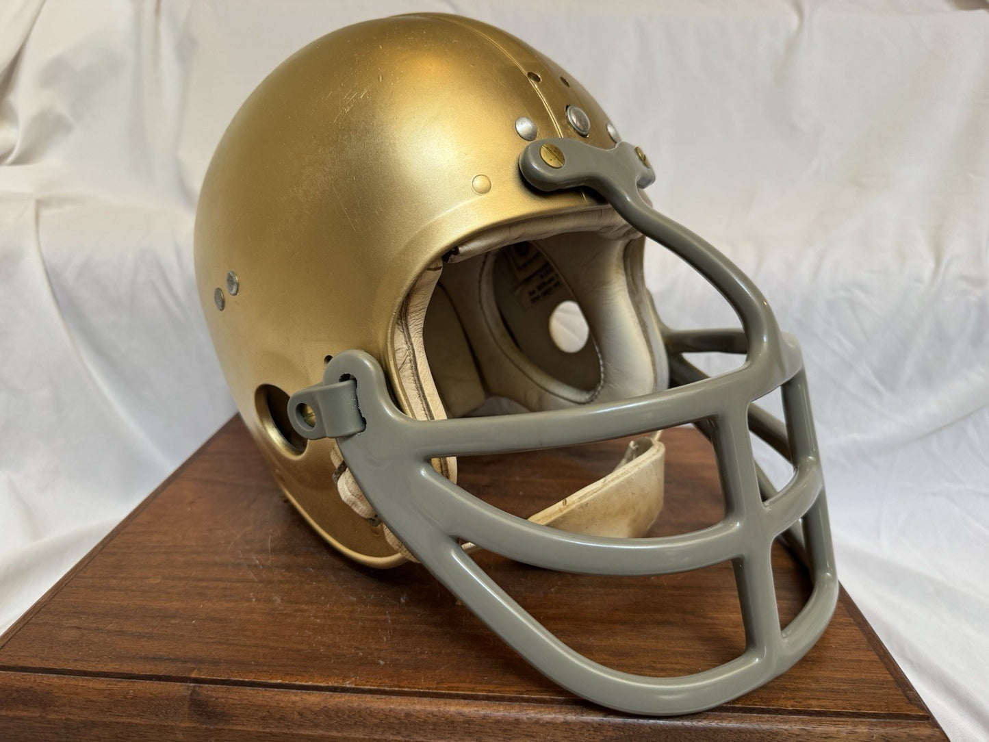 Vintage Wilson Football Helmet Custom 1970 Notre Dame Fighting Irish Browner Wilson