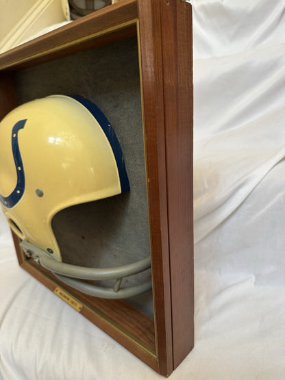 Vintage Riddell 1969 RK2 Baltimore Colts 1/2 Helmet Plaque mounted framed Rare Riddell