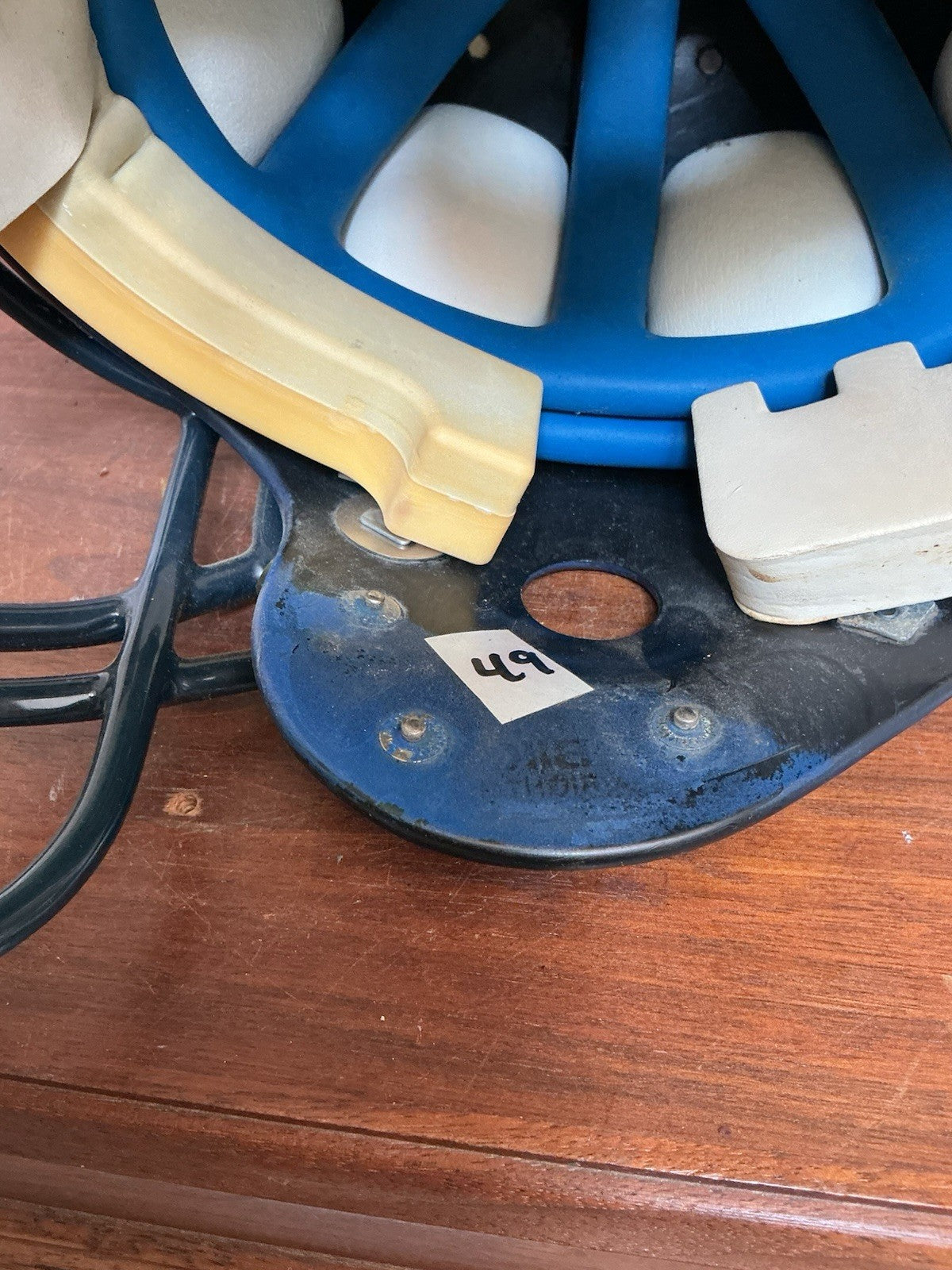 Los Angeles St. Louis Rams Rare Game Used Bike Football Helmet WESTBROOKSPORTSCARDS
