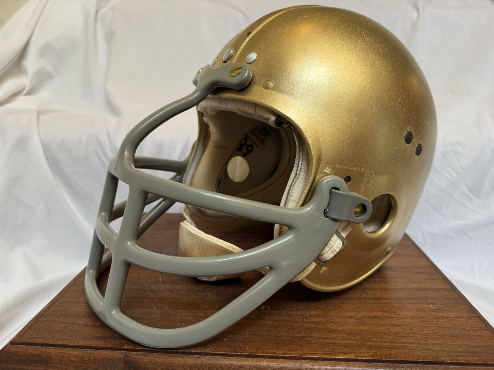 Vintage Wilson Football Helmet Custom 1970 Notre Dame Fighting Irish Browner Wilson