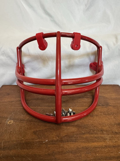 Vintage Redipped Red Schutt NOP-DW Large Red Dot Football Helmet Facemask Schutt