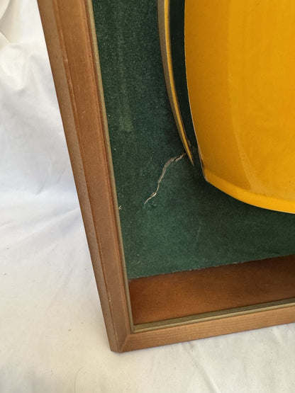 Vintage Riddell 1969 RK2 Green Bay Packers 1/2 Helmet Plaque mounted framed Rare Riddell