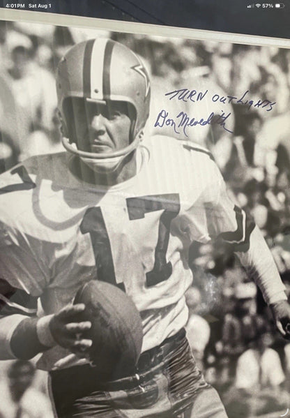 Dallas Cowboys Authentic Color Paint Don Meredith TK2 Style Football Helmet Riddell
