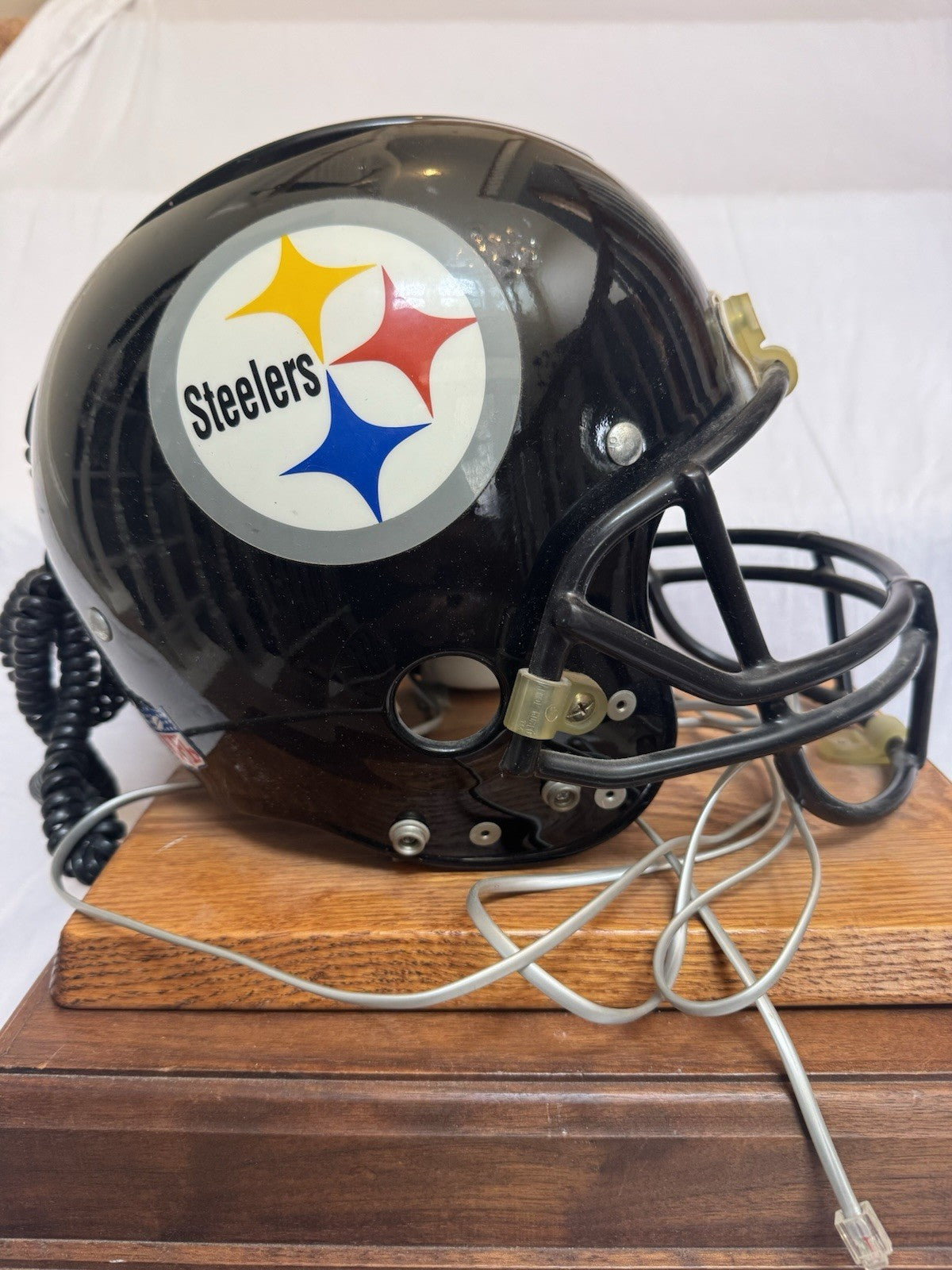 RIddell Nardi Pittsburgh Steelers Football Helmet Draft Day Phone Off. Licensed Riddell