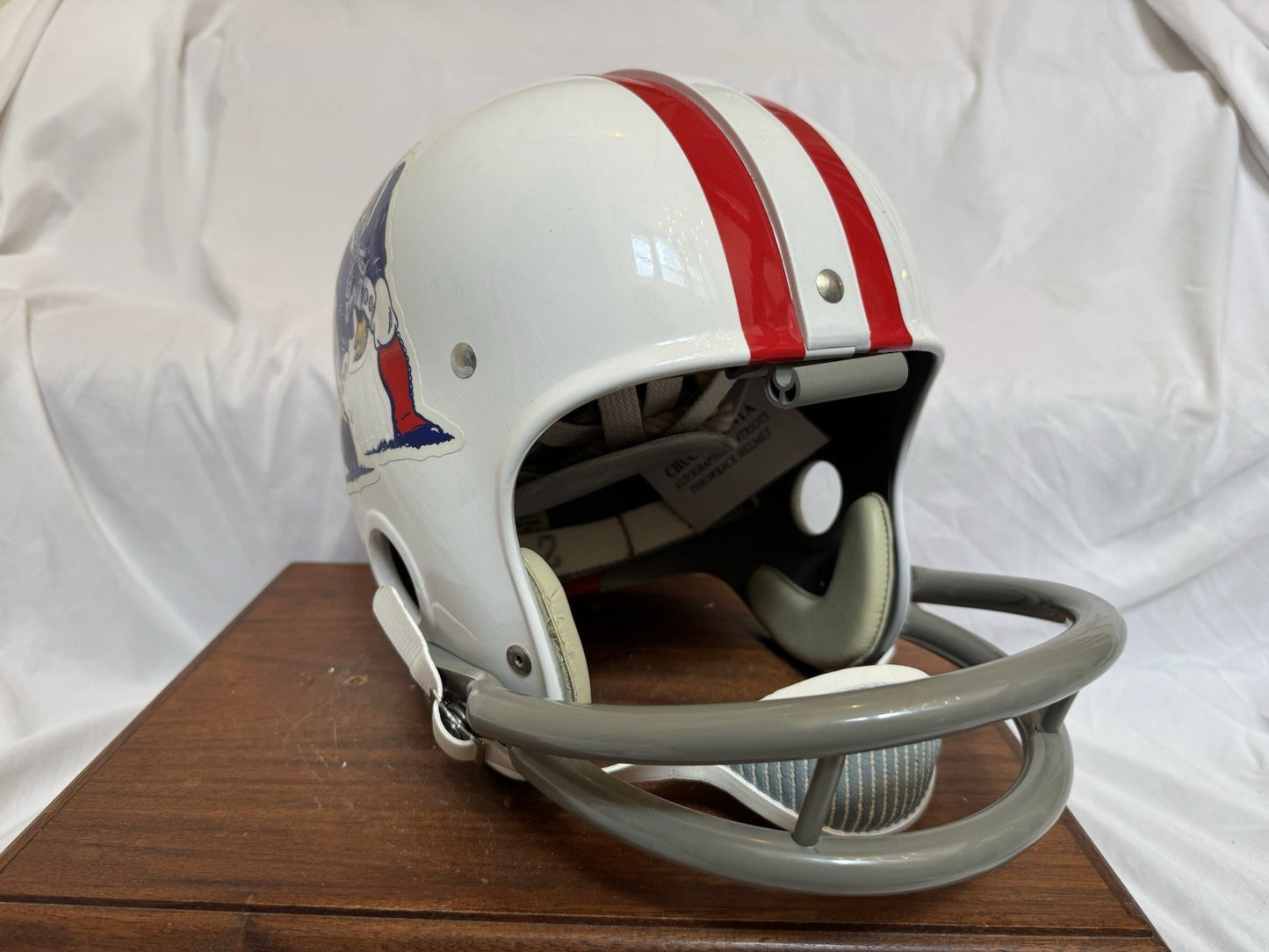 Riddell Kra-Lite RK2 Suspension Football Helmet Boston Patriots Shonta Autograph Riddell