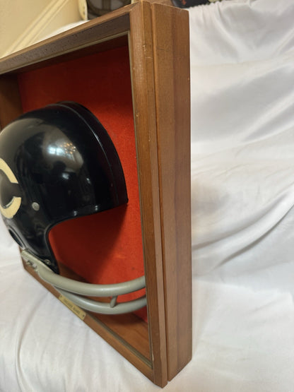 Vintage Riddell 1968 RK2 Chicago Bears 1/2 Helmet Plaque mounted framed Rare Riddell