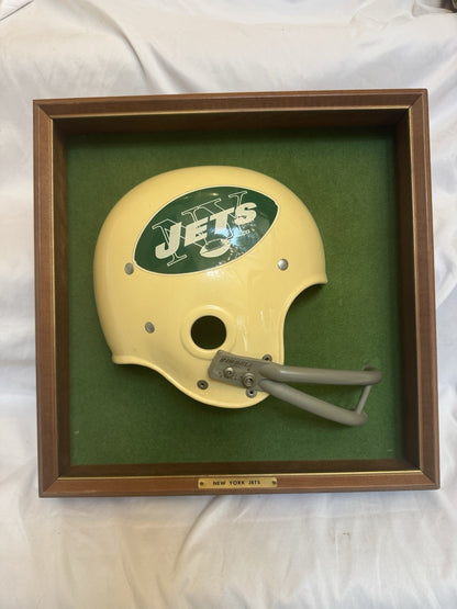 Vintage Riddell 1968-69 RK2 New York Jets 1/2 Helmet Plaque mounted framed Rare Riddell