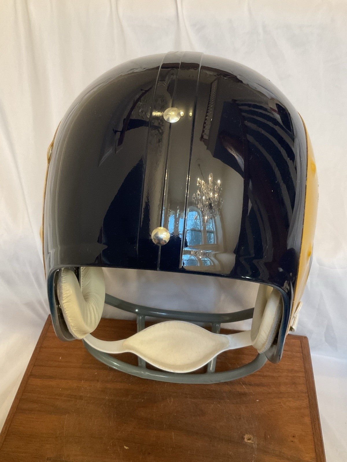 TK2 Style Suspension Football Helmet Custom 1973 Los Angeles Rams OPO Facemask Riddell