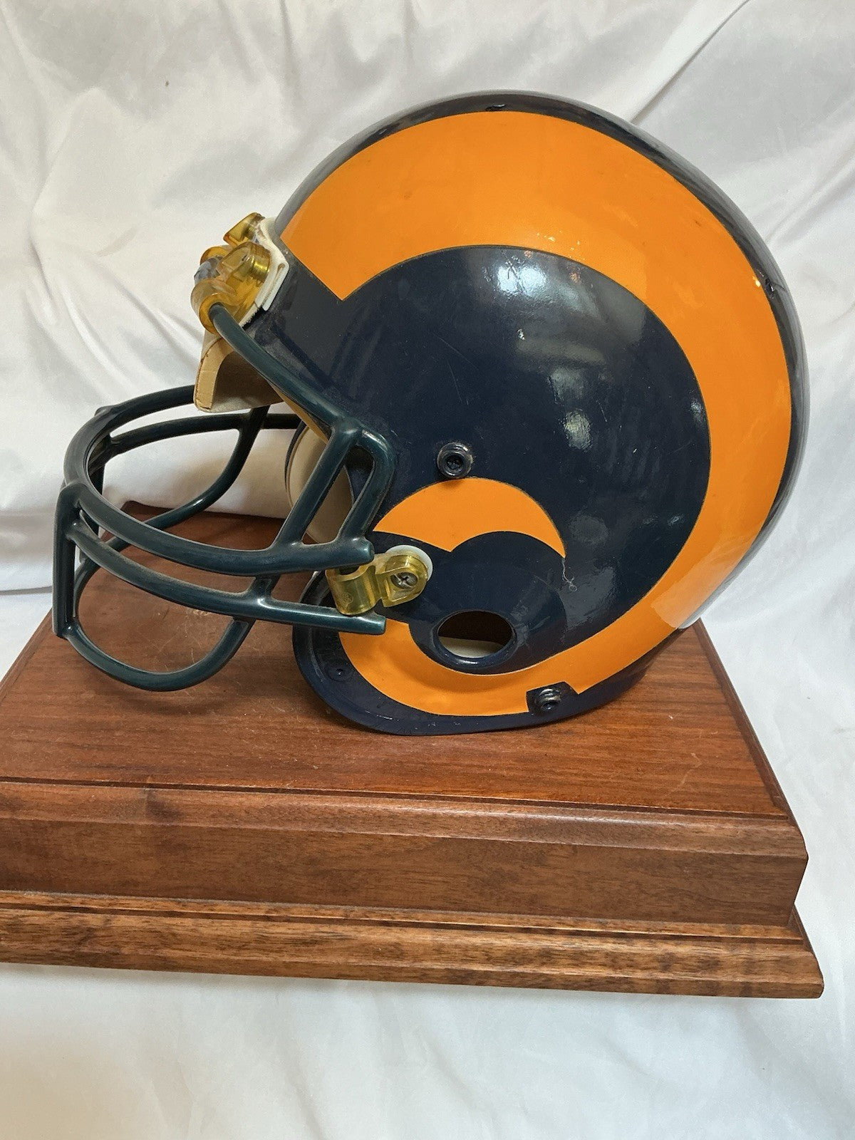 Los Angeles St. Louis Rams Rare Game Used Bike Football Helmet WESTBROOKSPORTSCARDS