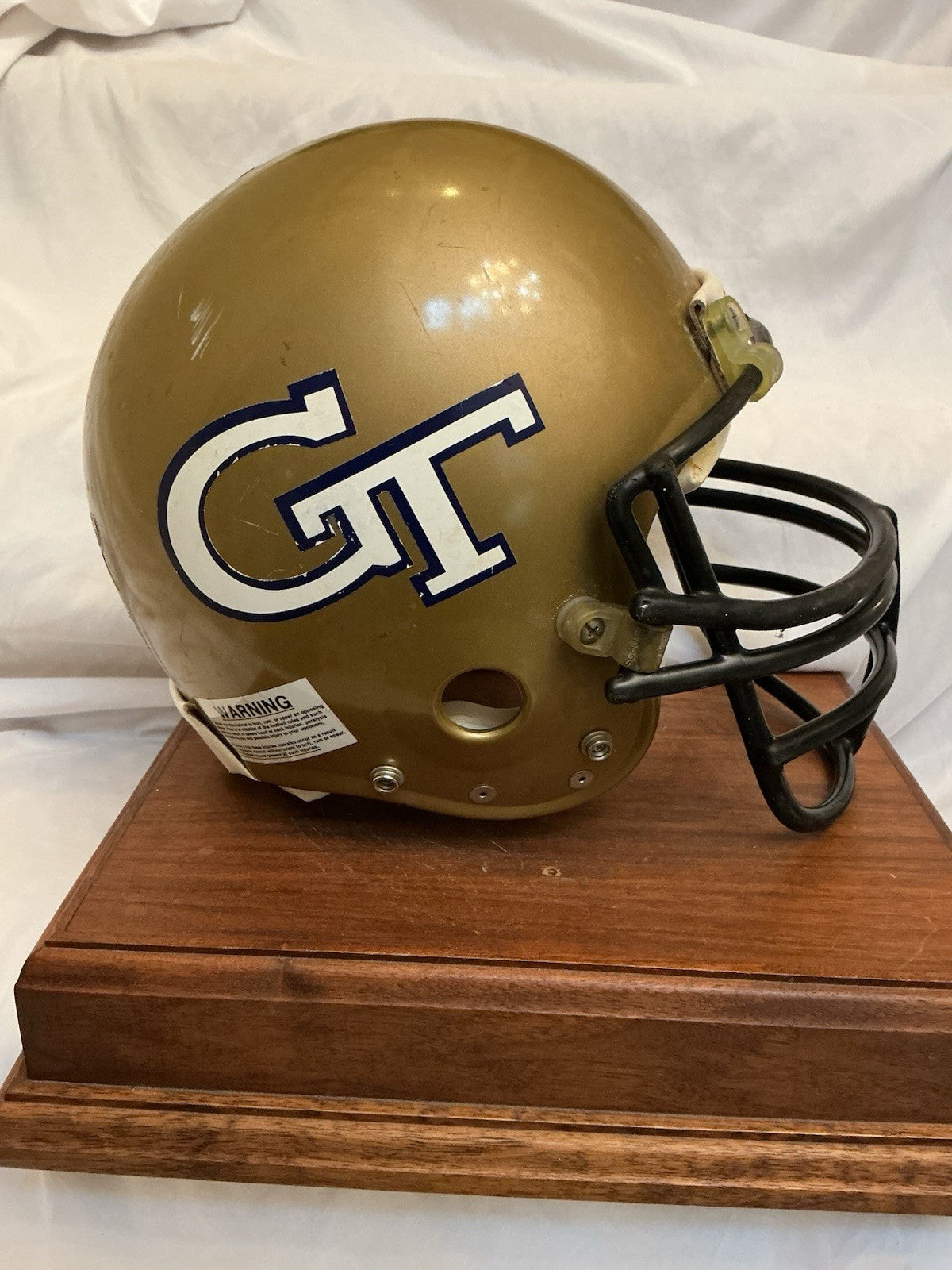 Authentic Vintage Georgia Tech Yellow Jackets Rawlings AIMS Football Helmet L WESTBROOKSPORTSCARDS
