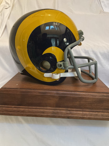 TK2 Style Suspension Football Helmet Custom 1973 Los Angeles Rams OPO Facemask Riddell