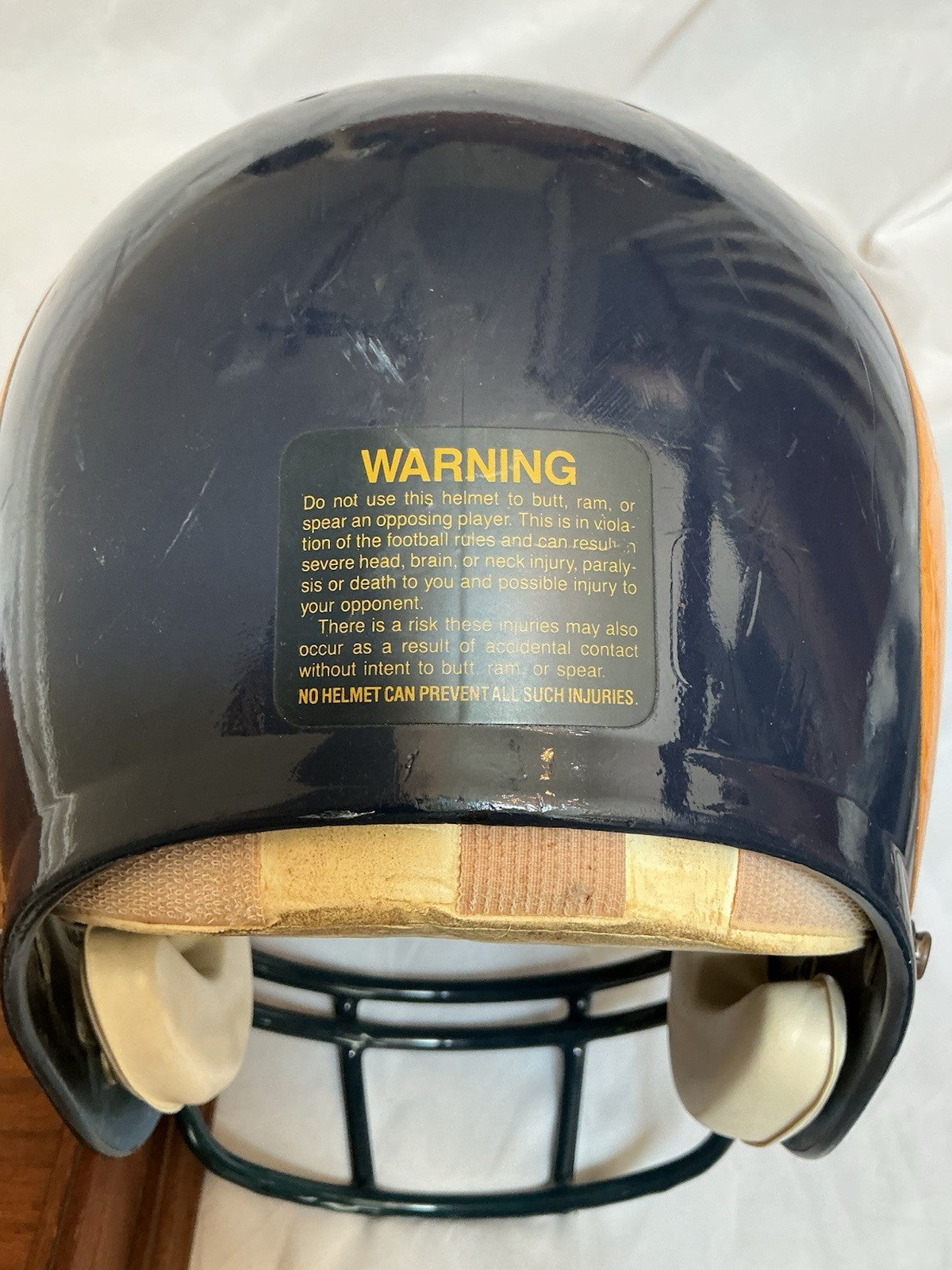 Los Angeles St. Louis Rams Rare Game Used Bike Football Helmet WESTBROOKSPORTSCARDS