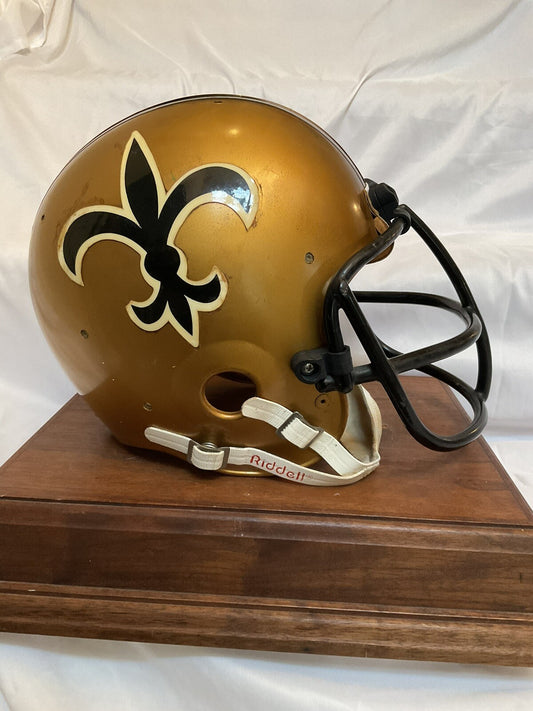 New Orleans Saints Vintage Riddell 1976 Kra-Lite II PAC-3 Football Helmet Size 7 Riddell