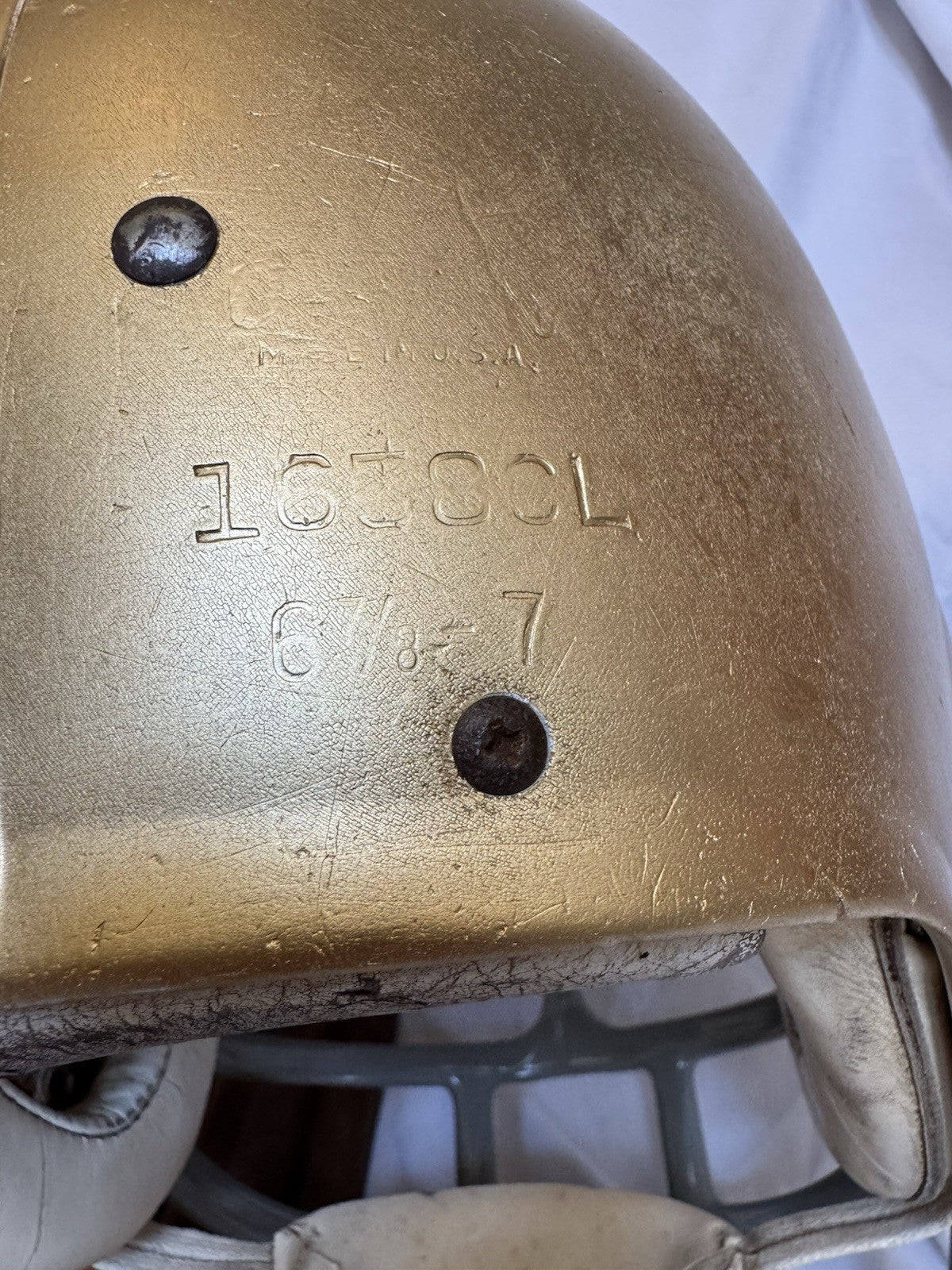 Vintage Wilson Football Helmet Custom 1970 Notre Dame Fighting Irish Browner Wilson