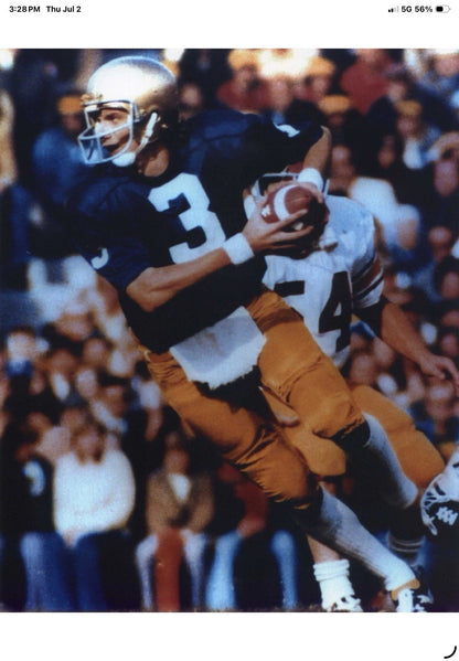 Vintage Wilson Football Helmet Custom 1970 Notre Dame Fighting Irish Montana Wilson