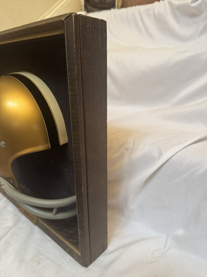 Vintage Riddell 1968 RK2 New Orleans Saints 1/2 Helmet Plaque framed Rare Riddell