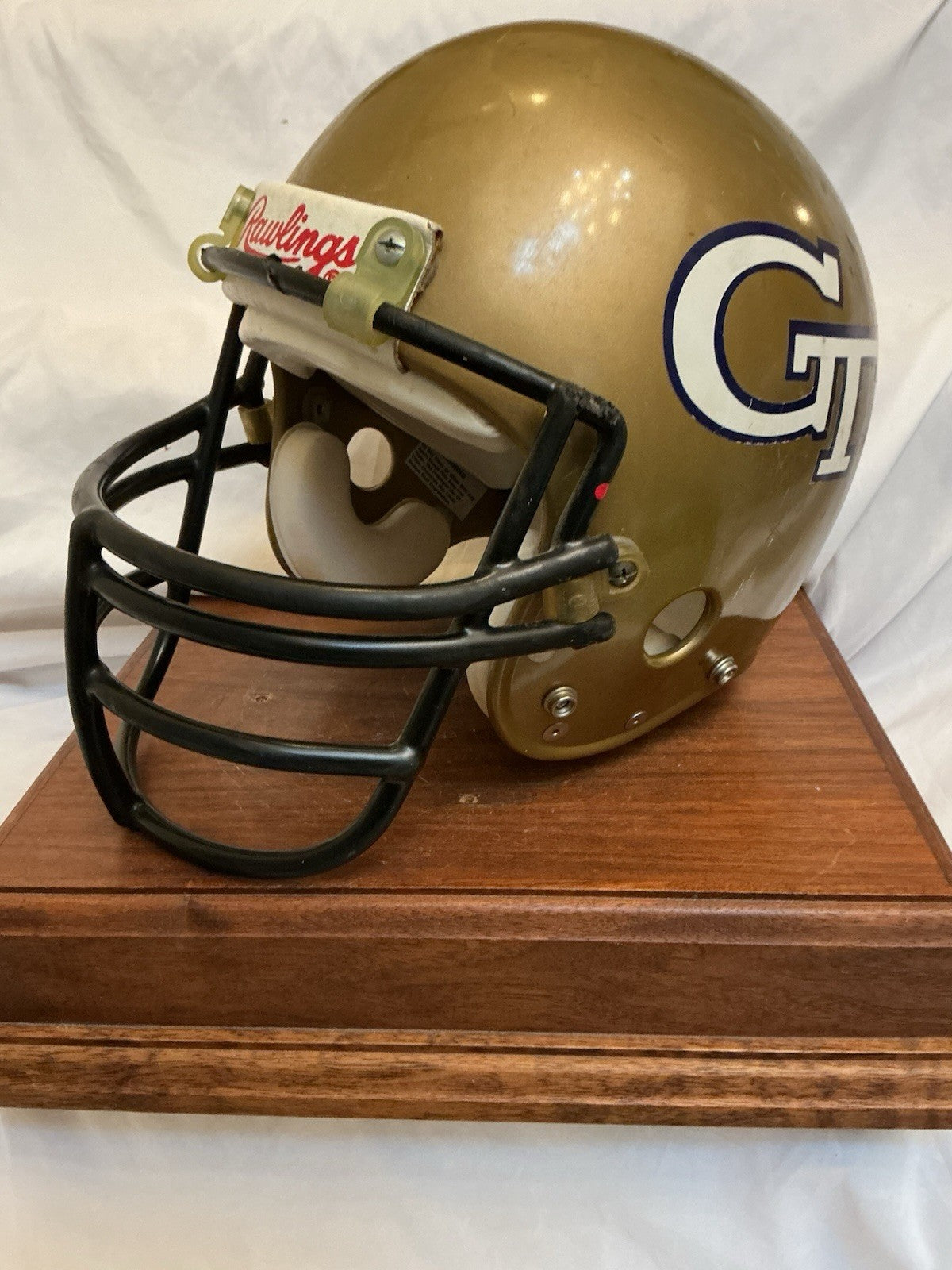 Authentic Vintage Georgia Tech Yellow Jackets Rawlings AIMS Football Helmet L WESTBROOKSPORTSCARDS