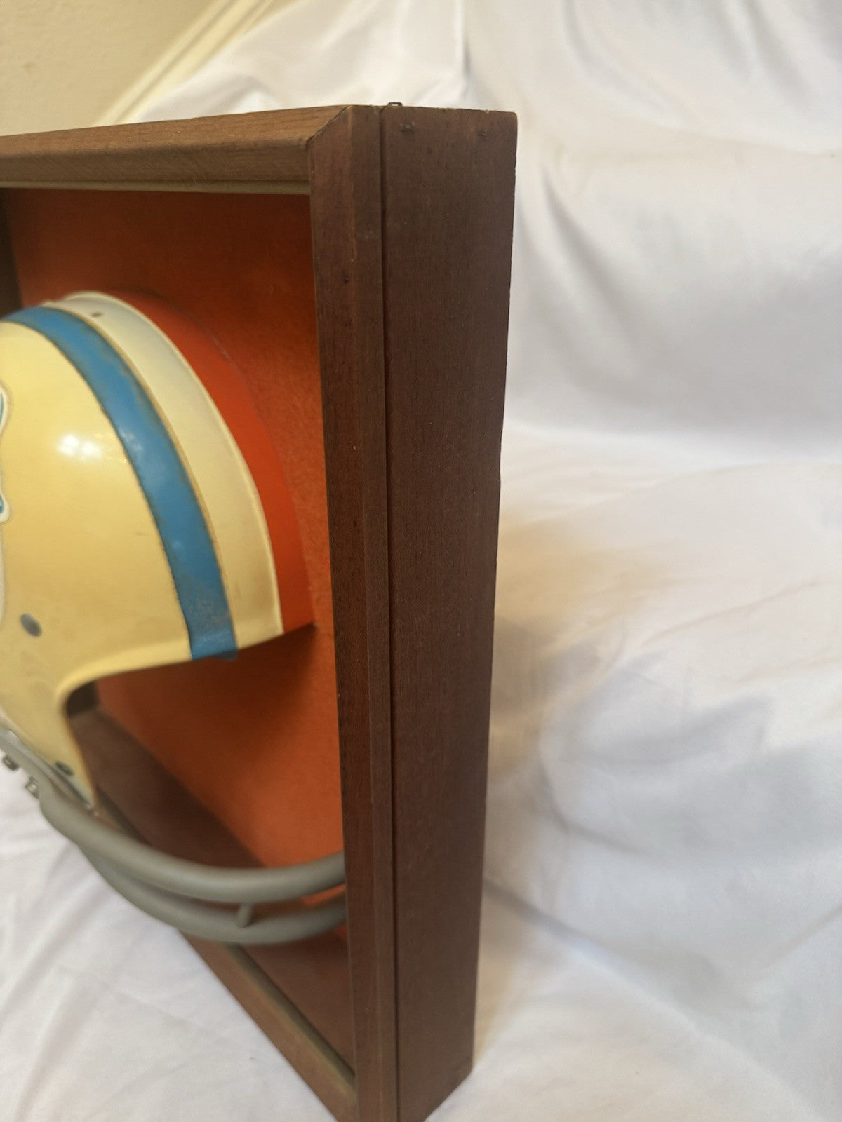 Vintage Riddell 1968 RK2 Miami Dolphins 1/2 Half Helmet Plaque framed Rare Riddell