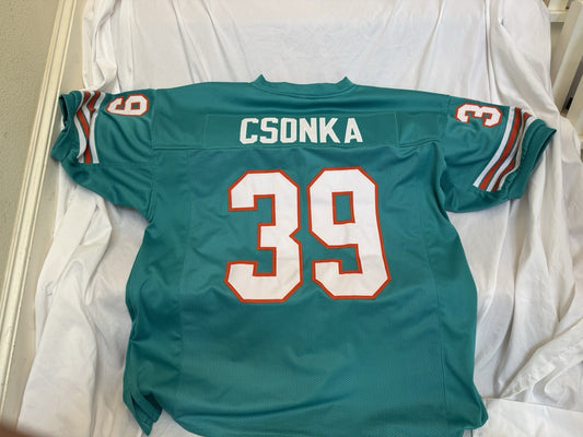 Larry Csonka Miami Dolphins Authentic 1972 Throwback Jersey Perfect Season 17-0 WESTBROOKSPORTSCARDS