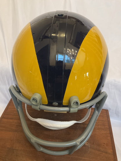 TK2 Style Suspension Football Helmet Custom 1973 Los Angeles Rams OPO Facemask Riddell
