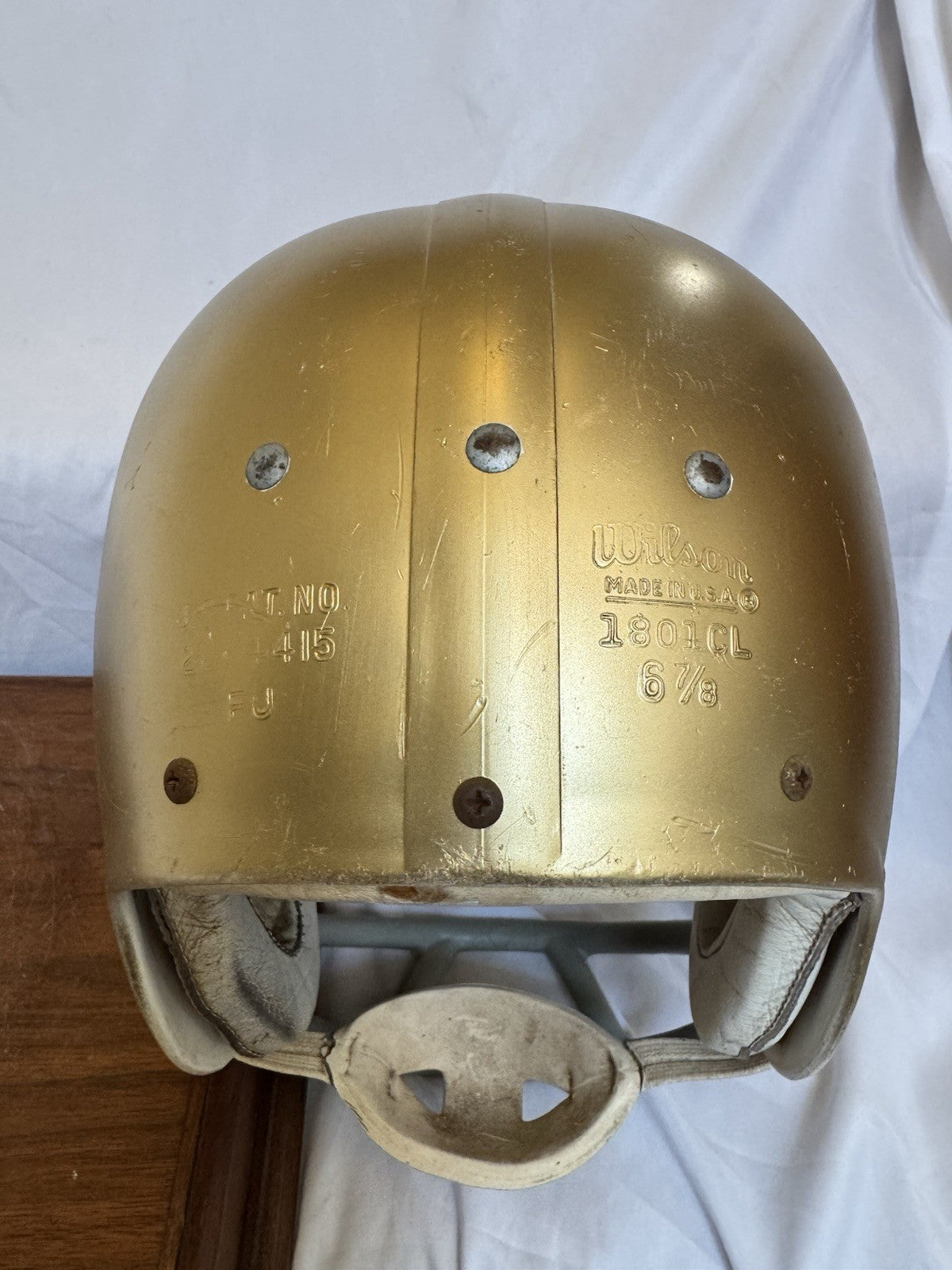Vintage Wilson Football Helmet Custom 1970 Notre Dame Fighting Irish Theismann Wilson