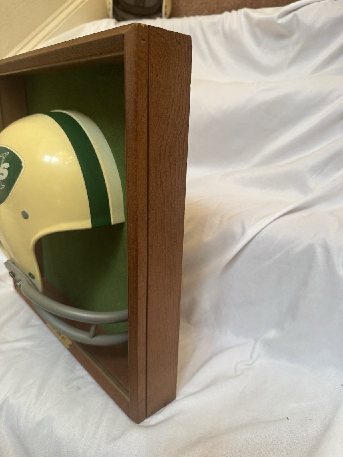 Vintage Riddell 1968-69 RK2 New York Jets 1/2 Helmet Plaque mounted framed Rare Riddell