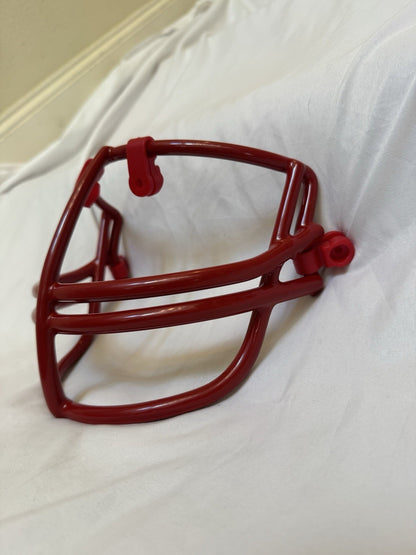 Vintage Redipped Red Schutt NOP-DW Large Red Dot Football Helmet Facemask Schutt